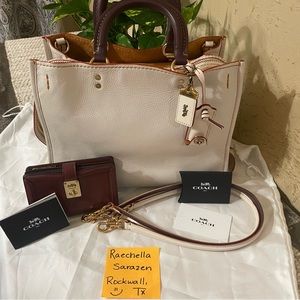 Coach 1941 Rogue 30 in Chalk with matching Hutton Wallet